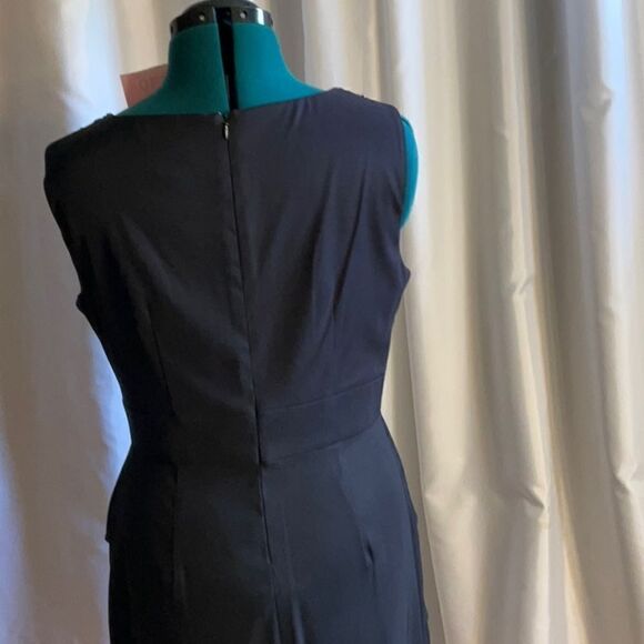 Black sleeveless dress with jeweled neckline in size 10 by CONNECTED APPAREL - Picture 9 of 12